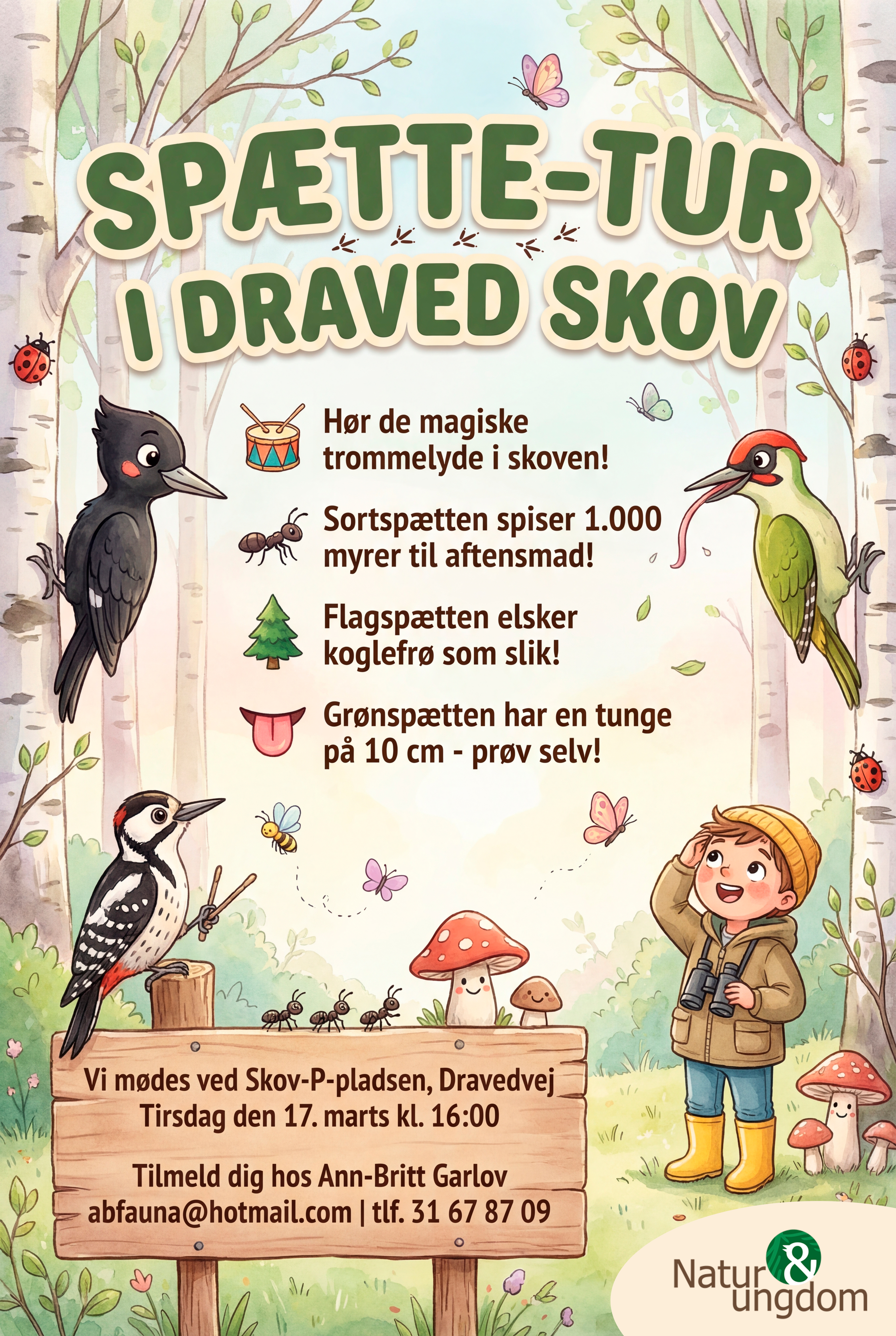 Natur Ungdom Tønder spættetur